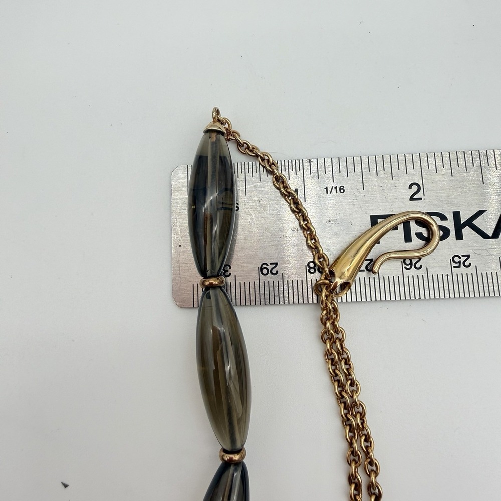 Di modolo Sahara Smoky Quartz Necklace Sterling Silver 18k Rose Gold Plated Read - Picture 15 of 16